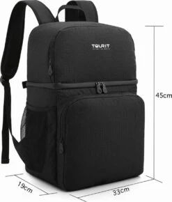Koeltas Rugzak (28L) - Geschikt Voor 16 Blikjes - Lunchtas Voor Dames En Heren - Zwart 11 Koeltas Rugzak (28L) - Geschikt Voor 16 Blikjes - Lunchtas Voor Dames En Heren - Zwart -Gekoelde Tassen Winkel 1023x1200