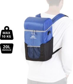 Dutch Mountains Koeltas Rugzak | Cooler Backpack 20 Liter | Picknicktas | Lunchtas | Koelrugzak | Strandtas | Blauw -Gekoelde Tassen Winkel 1031x1200 1