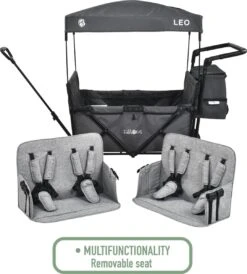 FableKids LEO X4Plus Opvouwbare Wagen Met Dak Fossil Grey 14 FableKids LEO X4Plus Opvouwbare Wagen Met Dak Fossil Grey -Gekoelde Tassen Winkel 1082x1200 2