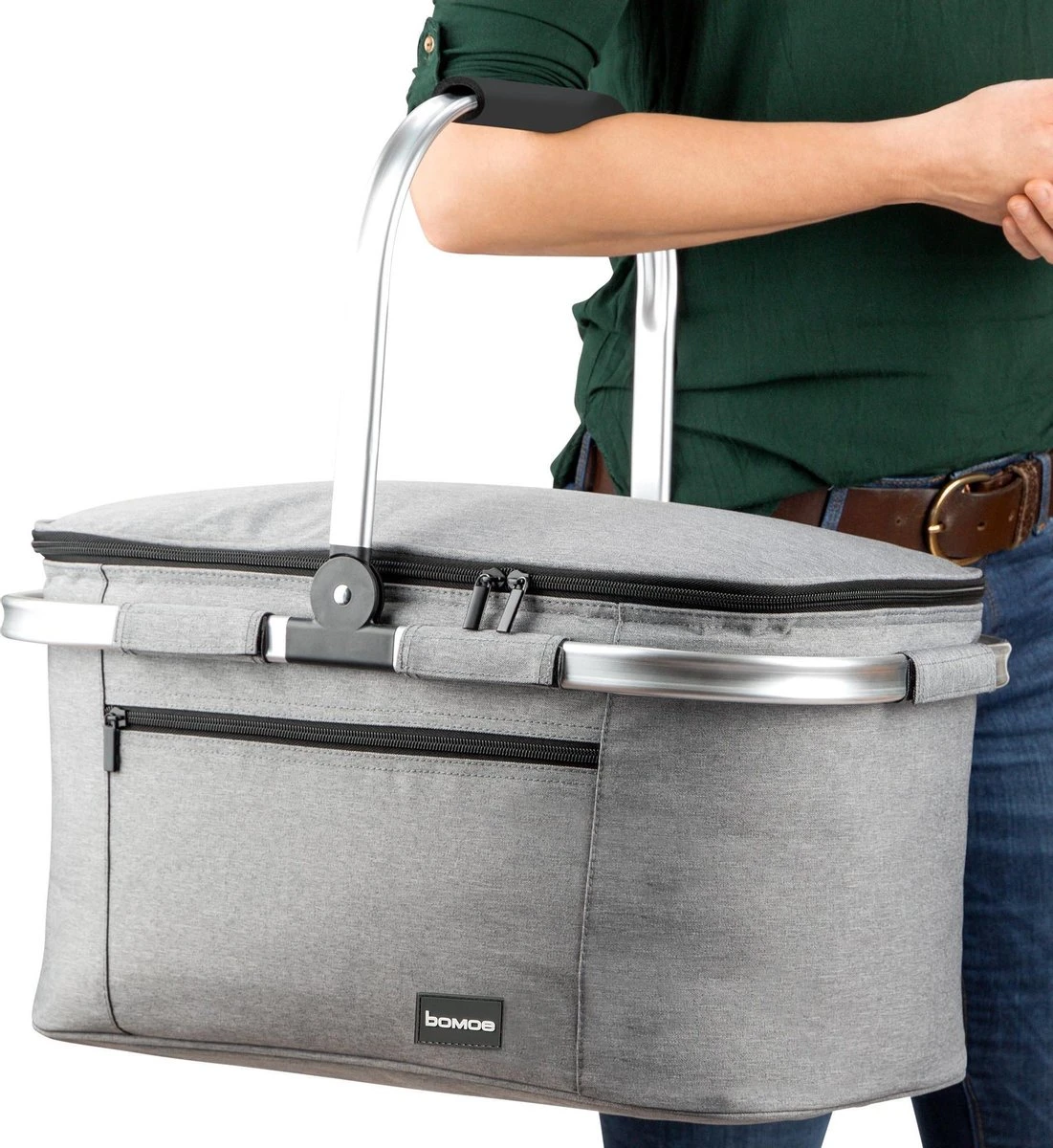 Bomoe Koeltas Picknickmand Opvouwbaar IceBreezer K47 - 47x27x26 Cm - 32 Liter- Perfect Voor Barbecues Of Boodschappen 7 Bomoe Koeltas Picknickmand Opvouwbaar IceBreezer K47 - 47x27x26 Cm - 32 Liter- Perfect Voor Barbecues Of Boodschappen - Afbeelding 7