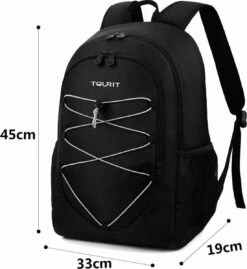 Koeltas Rugzak (25L) - Geschikt Voor 28 Blikjes - Lunchtas Voor Dames En Heren - Zwart 15 Koeltas Rugzak (25L) - Geschikt Voor 28 Blikjes - Lunchtas Voor Dames En Heren - Zwart -Gekoelde Tassen Winkel 1101x1200