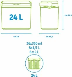 Norlander Koelbox Deluxe - 24 Liter - 40 X 23,6 X 37,5cm - Zwart -Gekoelde Tassen Winkel 1124x1200 2