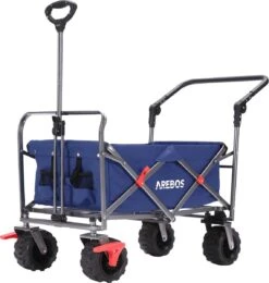 AREBOS Handkar | Transportwagen | Apparatuurwagen | Opvouwbaar | Duwstang| Blauw -Gekoelde Tassen Winkel 1142x1200 1