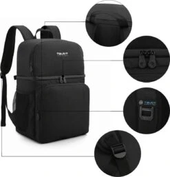 Koeltas Rugzak (28L) - Geschikt Voor 16 Blikjes - Lunchtas Voor Dames En Heren - Zwart 14 Koeltas Rugzak (28L) - Geschikt Voor 16 Blikjes - Lunchtas Voor Dames En Heren - Zwart -Gekoelde Tassen Winkel 1152x1200