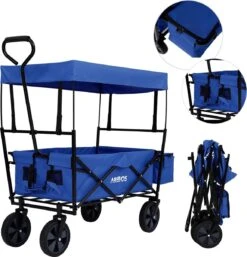 AREBOS Handwagen Vouwbare Dak Handwagen Vouwbare Trolley Uitrustingswagen Blauw 20 AREBOS Handwagen Vouwbare Dak Handwagen Vouwbare Trolley Uitrustingswagen Blauw -Gekoelde Tassen Winkel 1155x1200 3
