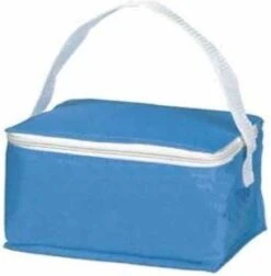 Merkloos Moedermelk Koeltasje, 6 Bewaarflesjes Van Het Merk Materni En 1 Koelelement Licht Blauw