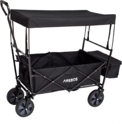 AREBOS Handwagen Vouwbare Dak Handwagen Vouwbare Trolley Uitrustingswagen Zwart 21 AREBOS Handwagen Vouwbare Dak Handwagen Vouwbare Trolley Uitrustingswagen Zwart -Gekoelde Tassen Winkel 1183x1200 4