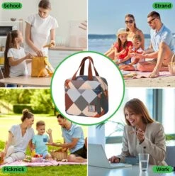 Brisby 4 Laags Geïsoleerde Koeltas - Lunchtas 4 Liter - Blok -Gekoelde Tassen Winkel 1197x1200