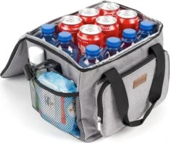 Packaway 4 Laags Geïsoleerde Koeltas - Lunchtas 15 Liter - Grijs -Gekoelde Tassen Winkel 1200x1006