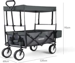 Monzana Bolderkar Opvouwbaar - 100 Liter - Met Afneembaar Dak Grijs 17 Monzana Bolderkar Opvouwbaar - 100 Liter - Met Afneembaar Dak Grijs -Gekoelde Tassen Winkel 1200x1020 4