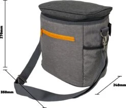 Bo-Camp Koeltas - Grijs - 20 Liter -Gekoelde Tassen Winkel 1200x1026
