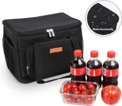 Lunchtas - Koeltas Voor Dames En Heren - Cool Bag - 4 Laags Geïsoleerde Koeltas - Kleine Cooler - Lunch Box - Lunchtas 15 Liter- Zwart -Gekoelde Tassen Winkel 1200x1046 2