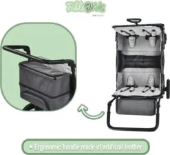 FableKids LEO X4Plus Opvouwbare Wagen Met Dak Fossil Grey 23 FableKids LEO X4Plus Opvouwbare Wagen Met Dak Fossil Grey -Gekoelde Tassen Winkel 1200x1091 1