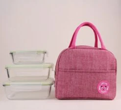 Koeltas - Lunchtas - Volwassenen En Kinderen - Compact & Handig: Zomer - Picknick -School - Lunch - Werk - Klassiek Roze -Gekoelde Tassen Winkel 1200x1096