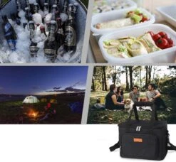 Lunchtas - Koeltas Voor Dames En Heren - Cool Bag - 4 Laags Geïsoleerde Koeltas - Kleine Cooler - Lunch Box - Lunchtas 15 Liter- Zwart -Gekoelde Tassen Winkel 1200x1107 2
