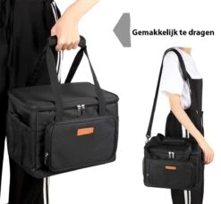 Lunchtas - Koeltas Voor Dames En Heren - Cool Bag - 4 Laags Geïsoleerde Koeltas - Kleine Cooler - Lunch Box - Lunchtas 15 Liter- Zwart -Gekoelde Tassen Winkel 1200x1107 3