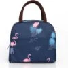 Koeltas - Lunchtas - Volwassenen En Kinderen - Compact & Handig: Zomer - Picknick -School - Lunch - Werk - Blauw Flamingo
