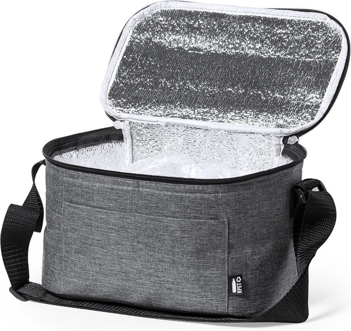 Merkloos Koeltas - Lunchtas - Koeltasje Lunch - Koelelementen - Isolatie - Volwassenen - Dames - Heren - RPET - Polyester - Aluminium - Grijs 2 Merkloos Koeltas - Lunchtas - Koeltasje Lunch - Koelelementen - Isolatie - Volwassenen - Dames - Heren - RPET - Polyester - Aluminium - Grijs - Afbeelding 2