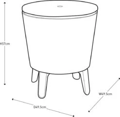 Keter Cool Bar - 3-in-1 - 49.5x49.5x84.5 Cm - Blauw -Gekoelde Tassen Winkel 1200x1169 4
