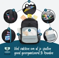 Sunflake Koelrugzak Groot - Lunchtas - Koeltas Backpack Voor Dames & Heren - Zwart -Gekoelde Tassen Winkel 1200x1170 1