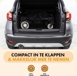 Deryan Luxe Sandy Bolderkar - Duo Buggy - Tandem Buggy - Opvouwbaar - Inklapbare Bolderwagen - Duo Kinderwagen - Zwart -Gekoelde Tassen Winkel 1200x1182 11