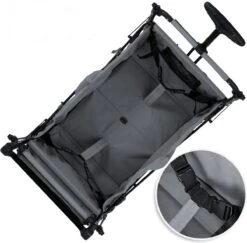 Rijoka Luxe Opvouwbare Bolderkar/Bolderwagen | Met Dakje En Draagtas | Grijs -Gekoelde Tassen Winkel 1200x1182 9