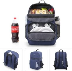 Koeltas Rugzak (28L) - 16 Blikjes - Lunchtas Voor Dames En Heren - Picknicktas - Blauw 10 Koeltas Rugzak (28L) - 16 Blikjes - Lunchtas Voor Dames En Heren - Picknicktas - Blauw -Gekoelde Tassen Winkel 1200x1185 1