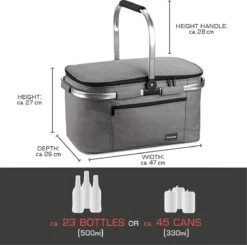 Bomoe Koeltas Picknickmand Opvouwbaar IceBreezer K47 - 47x27x26 Cm - 32 Liter- Perfect Voor Barbecues Of Boodschappen 12 Bomoe Koeltas Picknickmand Opvouwbaar IceBreezer K47 - 47x27x26 Cm - 32 Liter- Perfect Voor Barbecues Of Boodschappen -Gekoelde Tassen Winkel 1200x1189 2