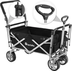 Tectake - Opvouwbare Bolderwagen Handkar Nico Zwart - 403549 18 Tectake - Opvouwbare Bolderwagen Handkar Nico Zwart - 403549 -Gekoelde Tassen Winkel 1200x1191 8