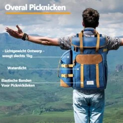 Cabinmax Koeltas - Koelrugzak - Picknick - Picknicktas Met Flessenhouder - Koelrugtas 24L - Olive Green -Gekoelde Tassen Winkel 1200x1198 3