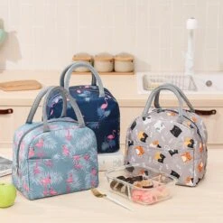 Koeltas - Lunchtas - Volwassenen En Kinderen - Compact & Handig: Zomer - Picknick -School - Lunch - Werk - Blauw Flamingo -Gekoelde Tassen Winkel 1200x1198 6