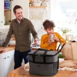 Packaway 4 Laags Geïsoleerde Koeltas - Lunchtas 40 Liter - Grijs -Gekoelde Tassen Winkel 1200x1200 106