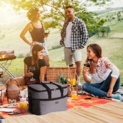 Packaway 4 Laags Geïsoleerde Koeltas - Lunchtas 40 Liter - Grijs -Gekoelde Tassen Winkel 1200x1200 107