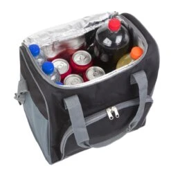 Basis Sterke Koeltas Set - 25 + 10 Liter - Lunchtas - Geïsoleerde Koeltassen - Picknicktas - Coolerbag - Zwart -Gekoelde Tassen Winkel 1200x1200 153