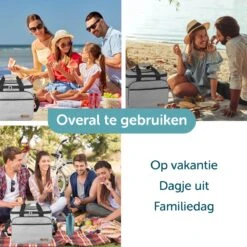 ForDig Koeltas XL Grijs (30 Liter) - Gemaakt Van 600D Polyester Met PEVA-Voering - Ruimte Voor 40 Blikjes Of 20 Halve Liter Flessen - Opvouwbaar Koel Tas Met Easy-Acces Flap - Ruimte Voor Bestek - Picknick Cool Bag - Coolerbag - Grote Cooler -Gekoelde Tassen Winkel 1200x1200 173