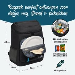 Sunflake Koelrugzak - Lunchtas - Koeltas Backpack Voor Dames & Heren - Zwart 12 Sunflake Koelrugzak - Lunchtas - Koeltas Backpack Voor Dames & Heren - Zwart -Gekoelde Tassen Winkel 1200x1200 20