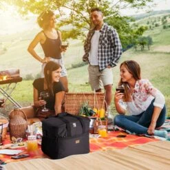 Packaway 4 Laags Geïsoleerde Koeltas - Lunchtas 40 Liter - Zwart -Gekoelde Tassen Winkel 1200x1200 210