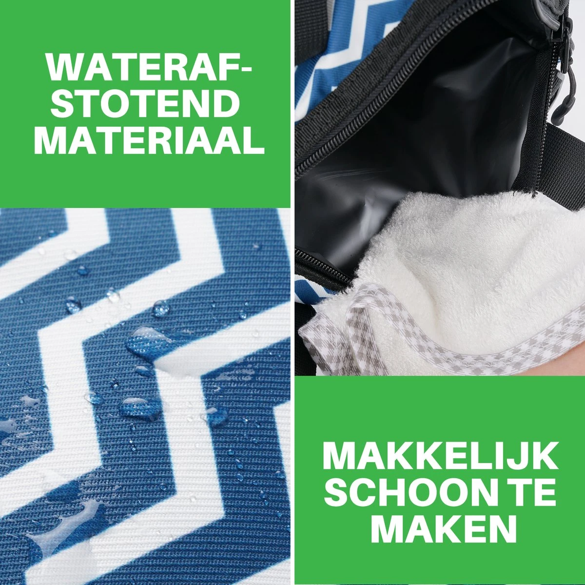 Brisby 4 Laags Geïsoleerde Koeltas - Lunchtas 10 Liter - Zigzag Blauw 6 Brisby 4 Laags Geïsoleerde Koeltas - Lunchtas 10 Liter - Zigzag Blauw - Afbeelding 6