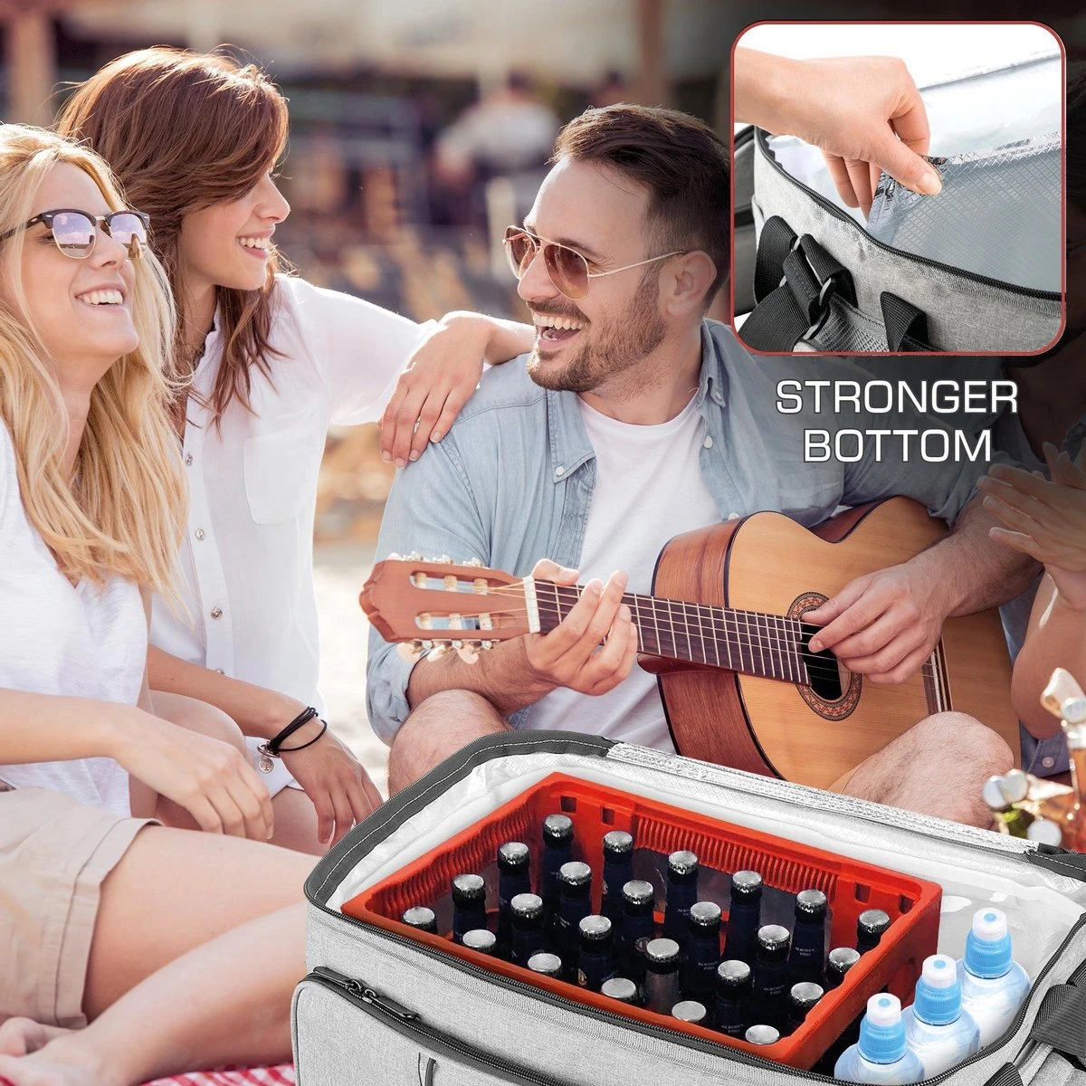 Bomoe Opvouwbare Koeltas IceBreezer KT53 - Koelbox Voor Onderweg - 53x37x32 Cm - 52 Liter - Picknicktas Perfect Voor Barbecues Of Festivals 6 Bomoe Opvouwbare Koeltas IceBreezer KT53 - Koelbox Voor Onderweg - 53x37x32 Cm - 52 Liter - Picknicktas Perfect Voor Barbecues Of Festivals - Afbeelding 6