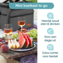 ForDig Koeltas L Zwart (15 Liter) - Gemaakt Van 600D Polyester Met PEVA-Voering - Ruimte Voor 20 Blikjes Of 10 Halve Liter Flessen - Opvouwbaar Koel Tas Met Easy-Acces Flap - Ruimte Voor Bestek - Picknick Cool Bag - Coolerbag - Grote Cooler -Gekoelde Tassen Winkel 1200x1200 239