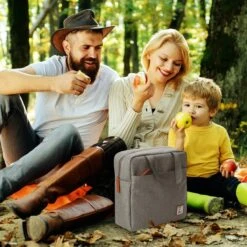 Brisby 4 Laags Geïsoleerde Koeltas - Lunchtas 7 Liter - Lichtgrijs -Gekoelde Tassen Winkel 1200x1200 304