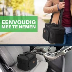 Packaway 4 Laags Geïsoleerde Koeltas - Lunchtas 15 Liter - Zwart -Gekoelde Tassen Winkel 1200x1200 324