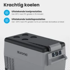 Auronic Elektrische Koelbox - 30.4L - Compressor - 12V En 240V - Grijs 17 Auronic Elektrische Koelbox - 30.4L - Compressor - 12V En 240V - Grijs -Gekoelde Tassen Winkel 1200x1200 372