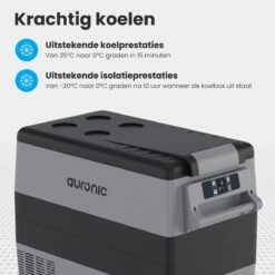 Auronic Elektrische Koelbox - 49.5L - Compressor - 12V En 240V - Grijs 15 Auronic Elektrische Koelbox - 49.5L - Compressor - 12V En 240V - Grijs -Gekoelde Tassen Winkel 1200x1200 453