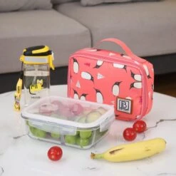 Brisby 4 Laags Geïsoleerde Koeltas - Lunchtas 1.5 Liter - Roze Pinguïn -Gekoelde Tassen Winkel 1200x1200 47