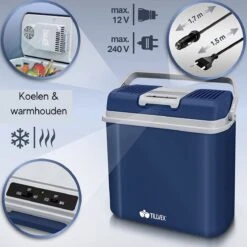 Tillvex- Koelbox, Coolbox, 24 Liter, Blauw -Gekoelde Tassen Winkel 1200x1200 487