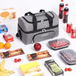 Lifewit 20L Koeltas | 20 Liter | Opvouwbaar | Koelbox-Koeltas | Isolatietas/ Picknicktas Voor Levensmiddelen / Grijs -Gekoelde Tassen Winkel 1200x1200 58