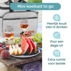 ForDig Koeltas L Grijs (15 Liter) - Gemaakt Van 600D Polyester Met PEVA-Voering - Ruimte Voor 20 Blikjes Of 10 Halve Liter Flessen - Opvouwbaar Koel Tas Met Easy-Acces Flap - Ruimte Voor Bestek - Picknick Cool Bag - Coolerbag - Grote Cooler -Gekoelde Tassen Winkel 1200x1200 61