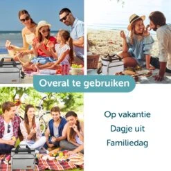 ForDig Koeltas L Grijs (15 Liter) - Gemaakt Van 600D Polyester Met PEVA-Voering - Ruimte Voor 20 Blikjes Of 10 Halve Liter Flessen - Opvouwbaar Koel Tas Met Easy-Acces Flap - Ruimte Voor Bestek - Picknick Cool Bag - Coolerbag - Grote Cooler -Gekoelde Tassen Winkel 1200x1200 62