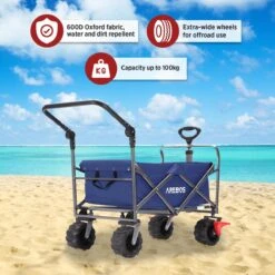 AREBOS Handkar | Transportwagen | Apparatuurwagen | Opvouwbaar | Duwstang| Blauw -Gekoelde Tassen Winkel 1200x1200 629